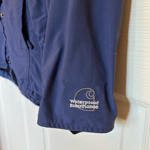 Carhartt blue woman’s rain jacket windbreaker - Picture 6 of 6